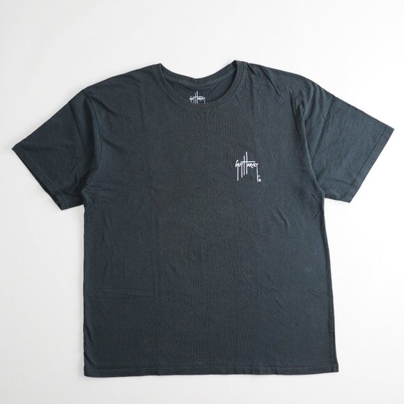 Guy Harvey Short Sleeve Fish Graphic T-Shirt Crewneck Boating Black Mens Size XL - Picture 2 of 15